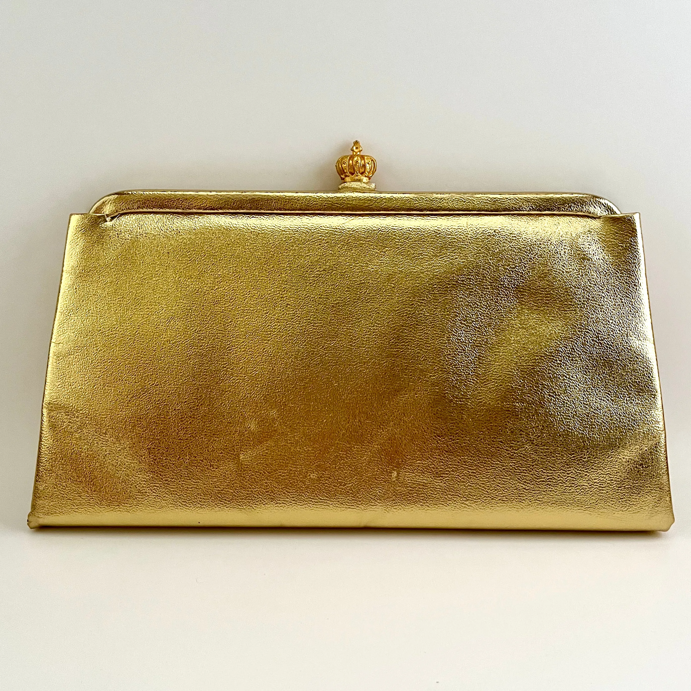 1960s Wearwell Metallic Gold Clutch