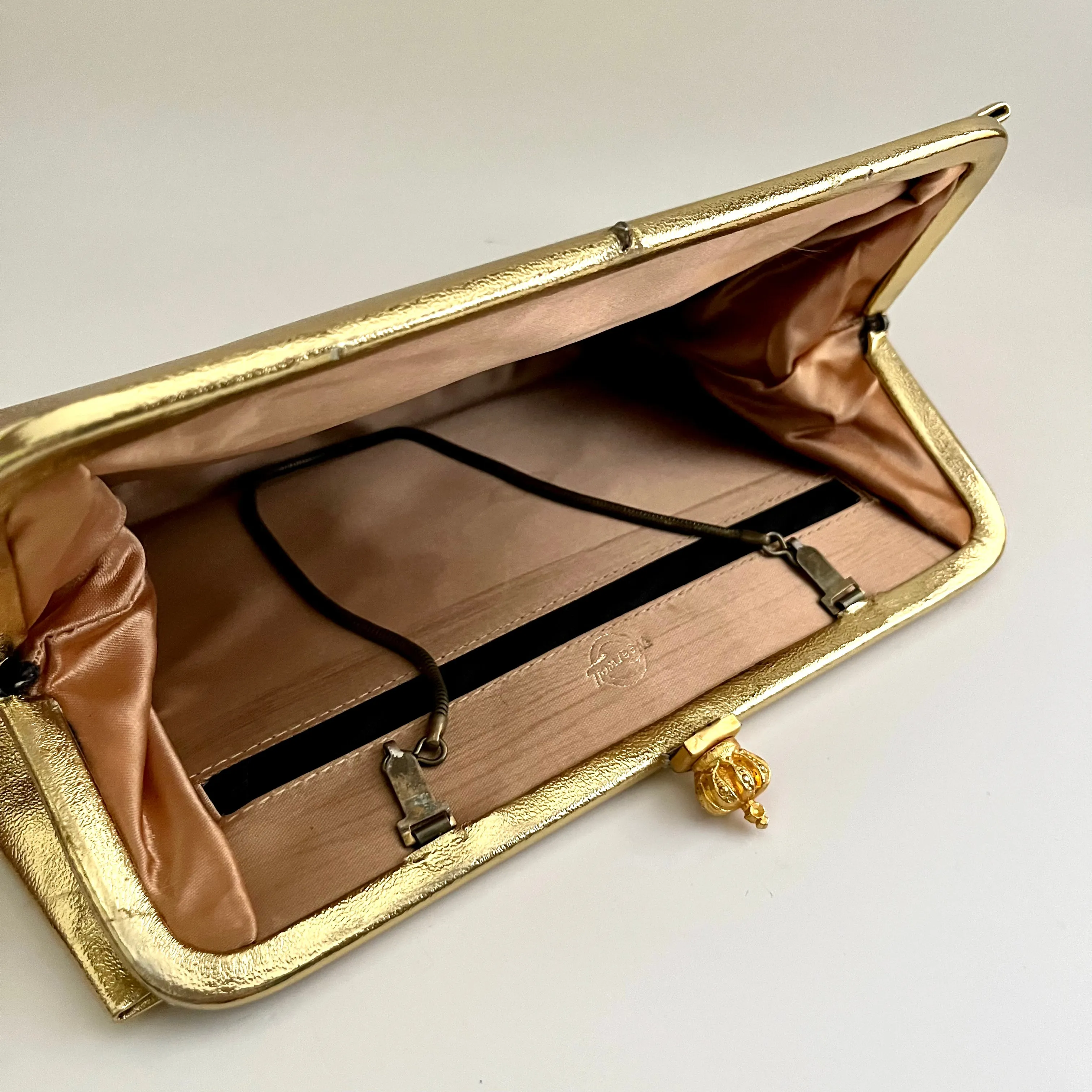 1960s Wearwell Metallic Gold Clutch