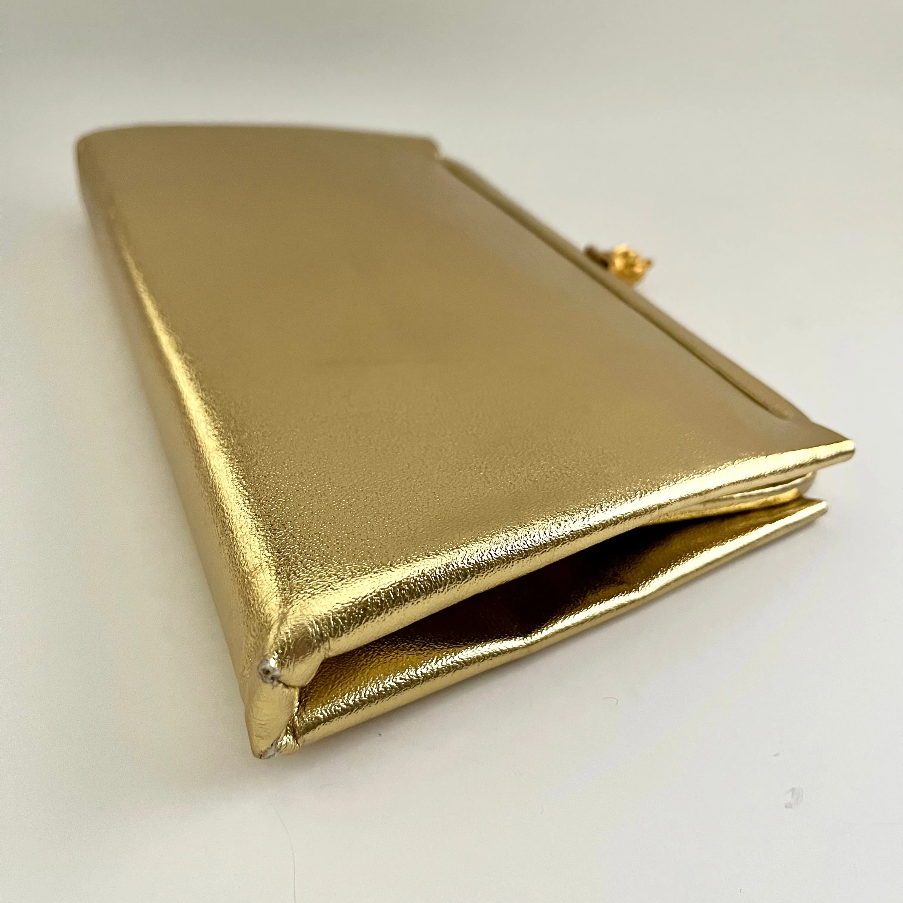 1960s Wearwell Metallic Gold Clutch