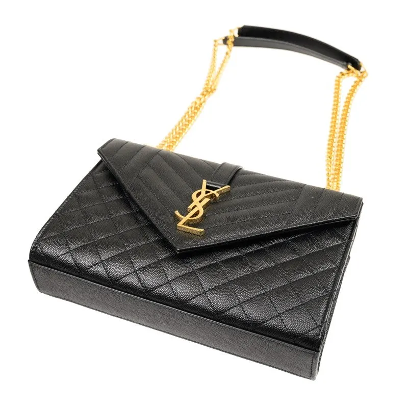 600185 BOW91 1000 BLACK YES SAINT LAURENT WOMEN BAG