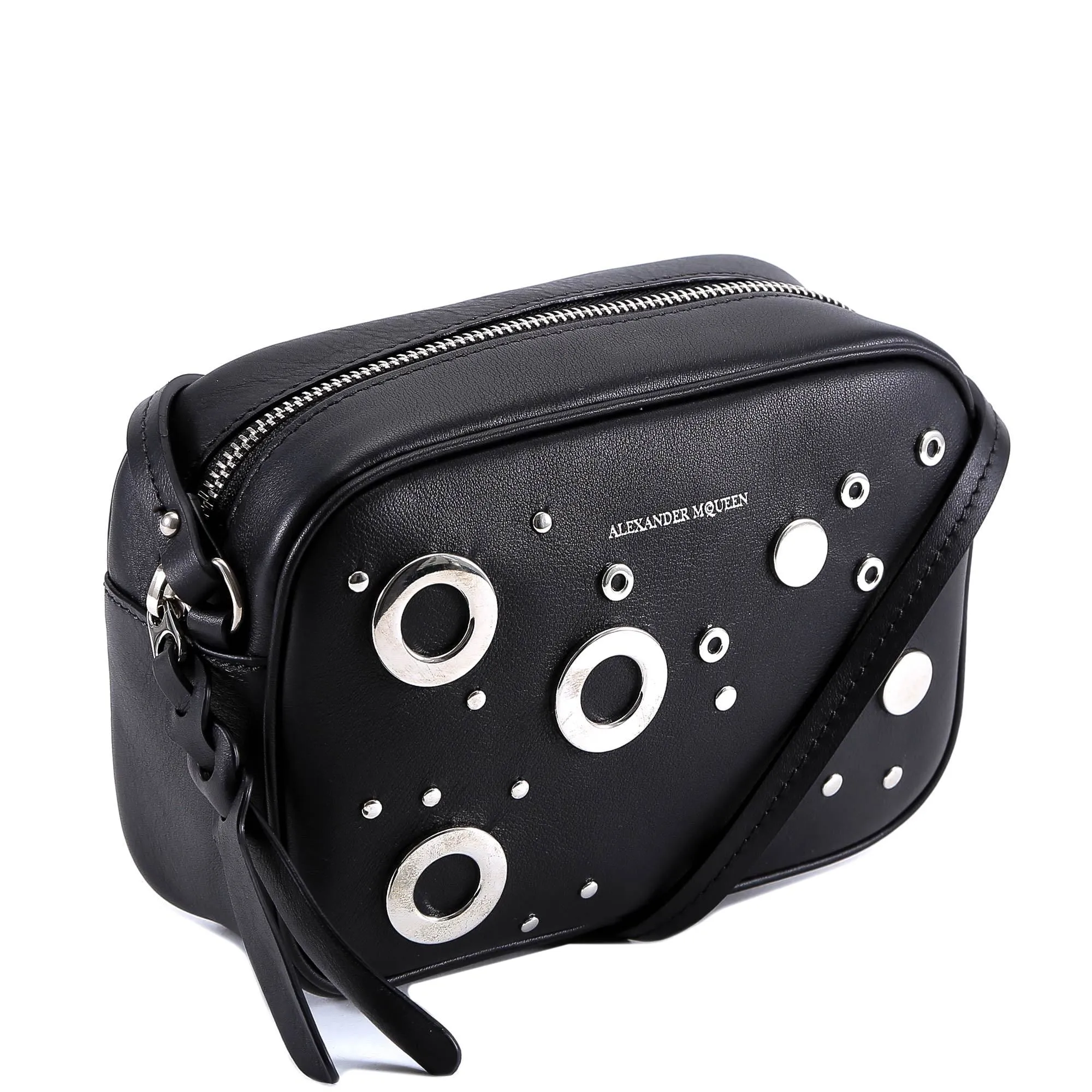 Alexander McQueen Eyelet Studded Shoulder Bag