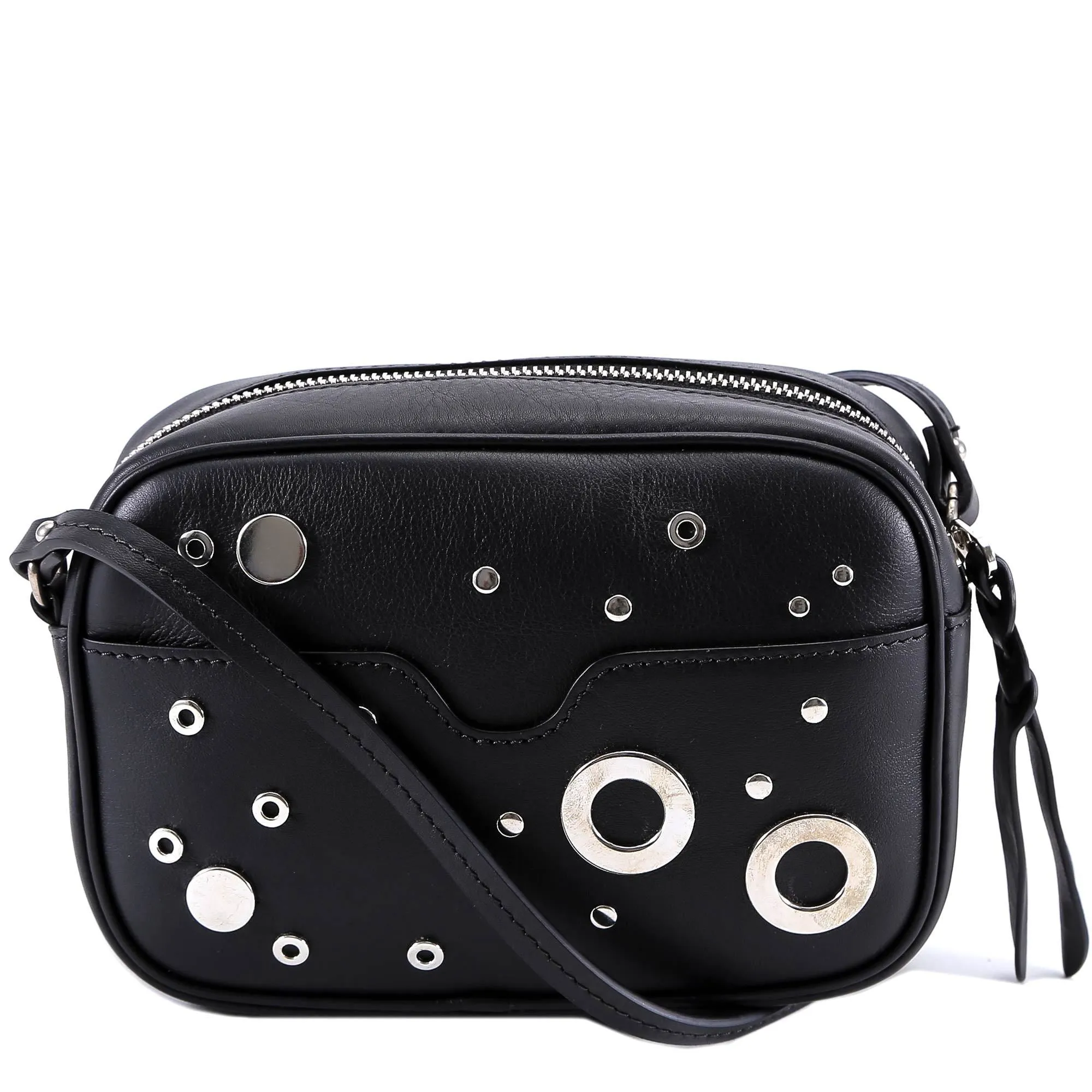 Alexander McQueen Eyelet Studded Shoulder Bag