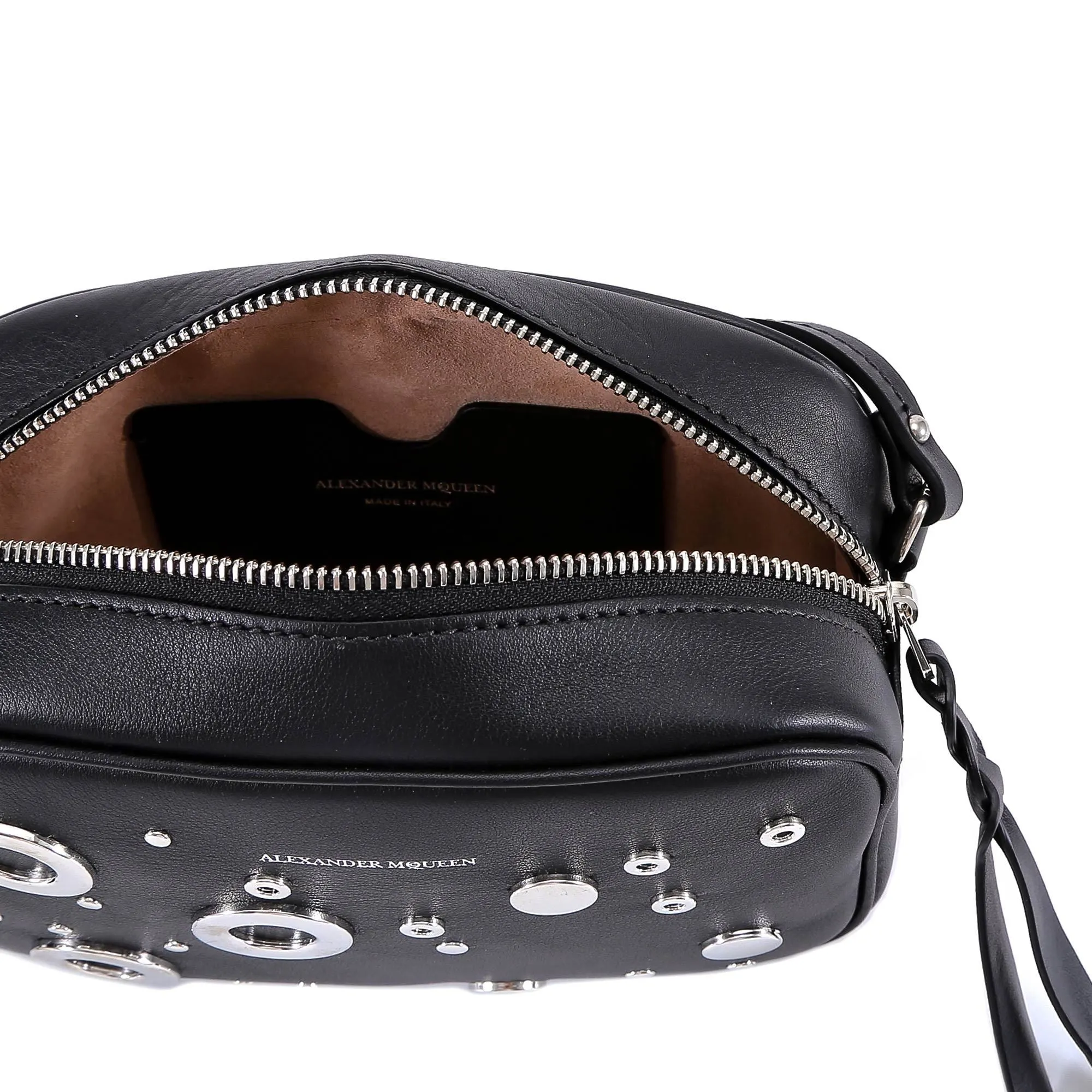 Alexander McQueen Eyelet Studded Shoulder Bag