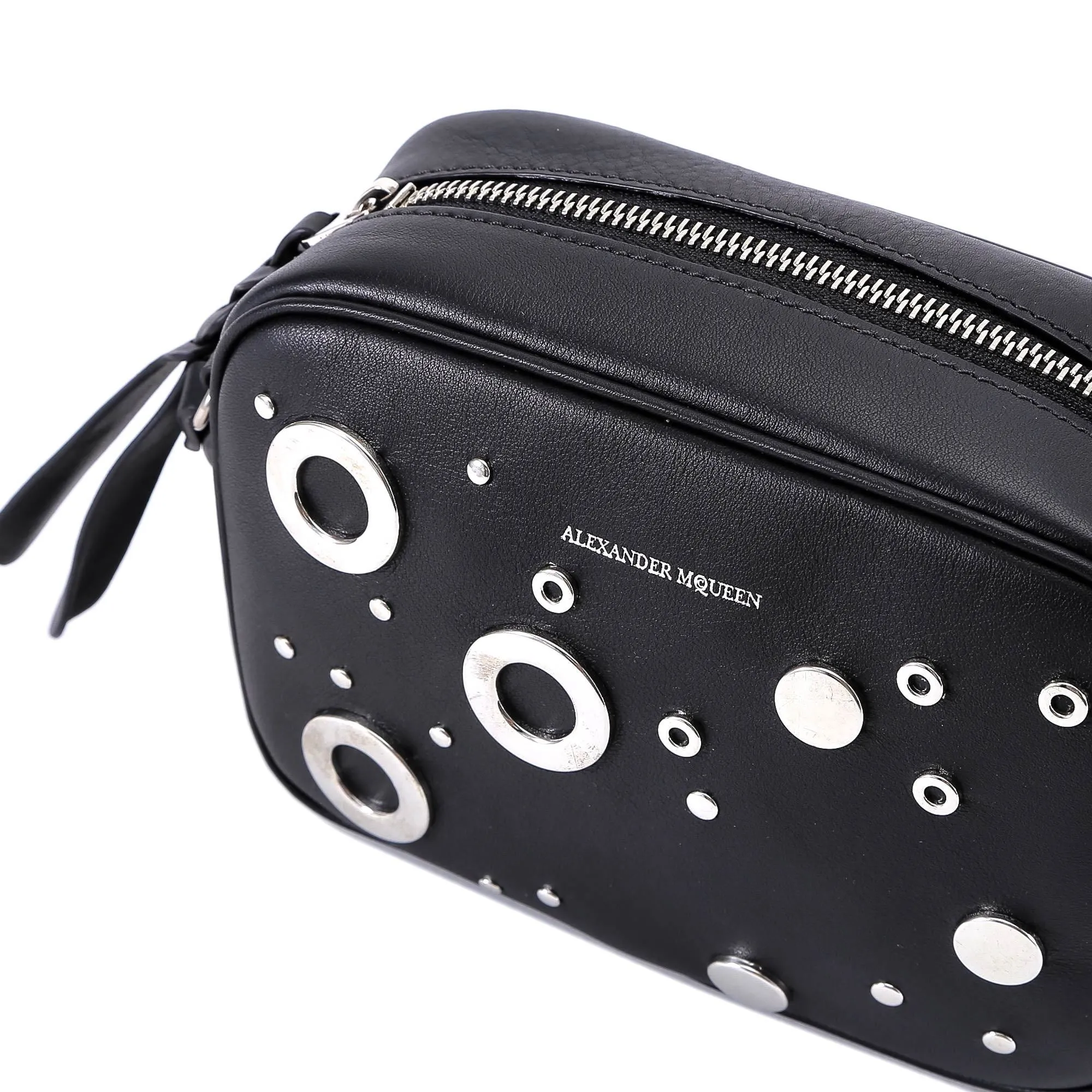 Alexander McQueen Eyelet Studded Shoulder Bag