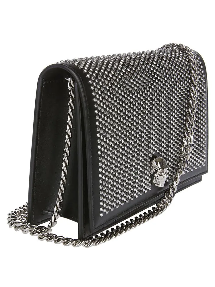 Alexander McQueen Studded Skull Crossbody Bag