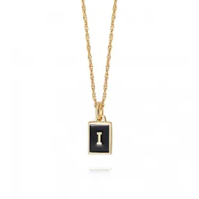 Alphabet Initial 18ct Gold Plated I Necklace BETI_GP