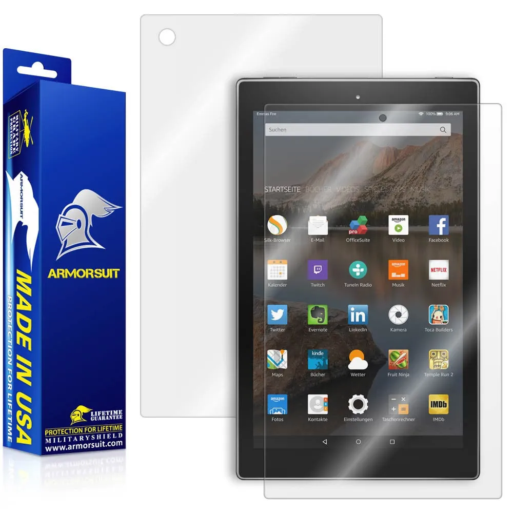 Amazon Fire HD 10 Screen Protector (10.1" - 2015 Edition)   Full Body Skin