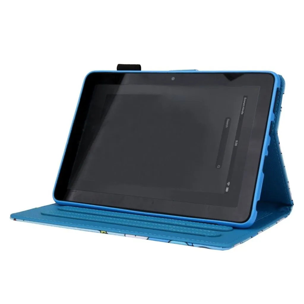 Amazon Fire HD 8 (2020) pattern leather flip case - Blue Butterfly