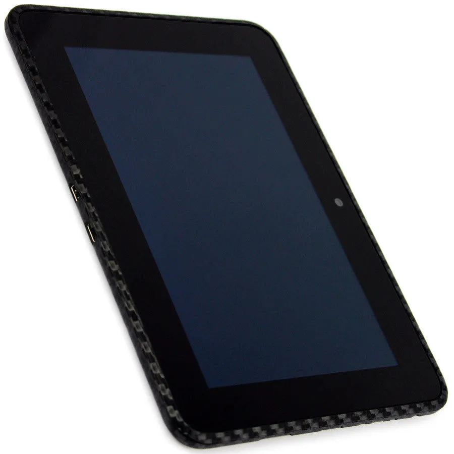 Amazon Kindle Fire HD 7 Inch (2012 First Generation) Screen Protector   Black Carbon Fiber Skin Protector