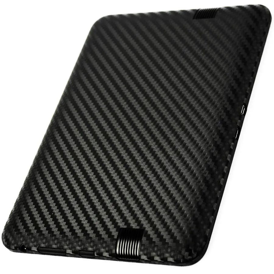 Amazon Kindle Fire HD 7 Inch (2012 First Generation) Screen Protector   Black Carbon Fiber Skin Protector