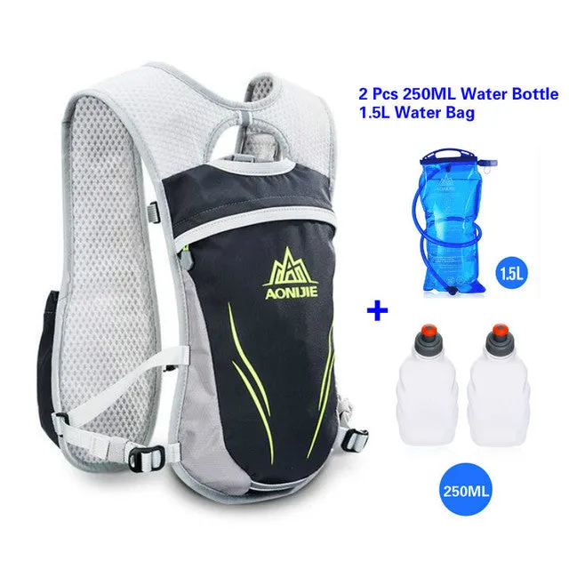 AONIJIE Running Marathon Hydration Nylon 5.5L Outdoor Running Bags Hiking Backpack Vest Marathon Cycling Backpack