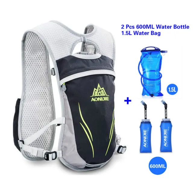 AONIJIE Running Marathon Hydration Nylon 5.5L Outdoor Running Bags Hiking Backpack Vest Marathon Cycling Backpack