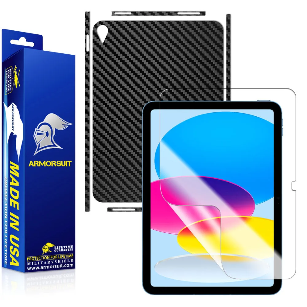 Apple iPad 10th Generation (2022) Screen Protector   Carbon Fiber Skin