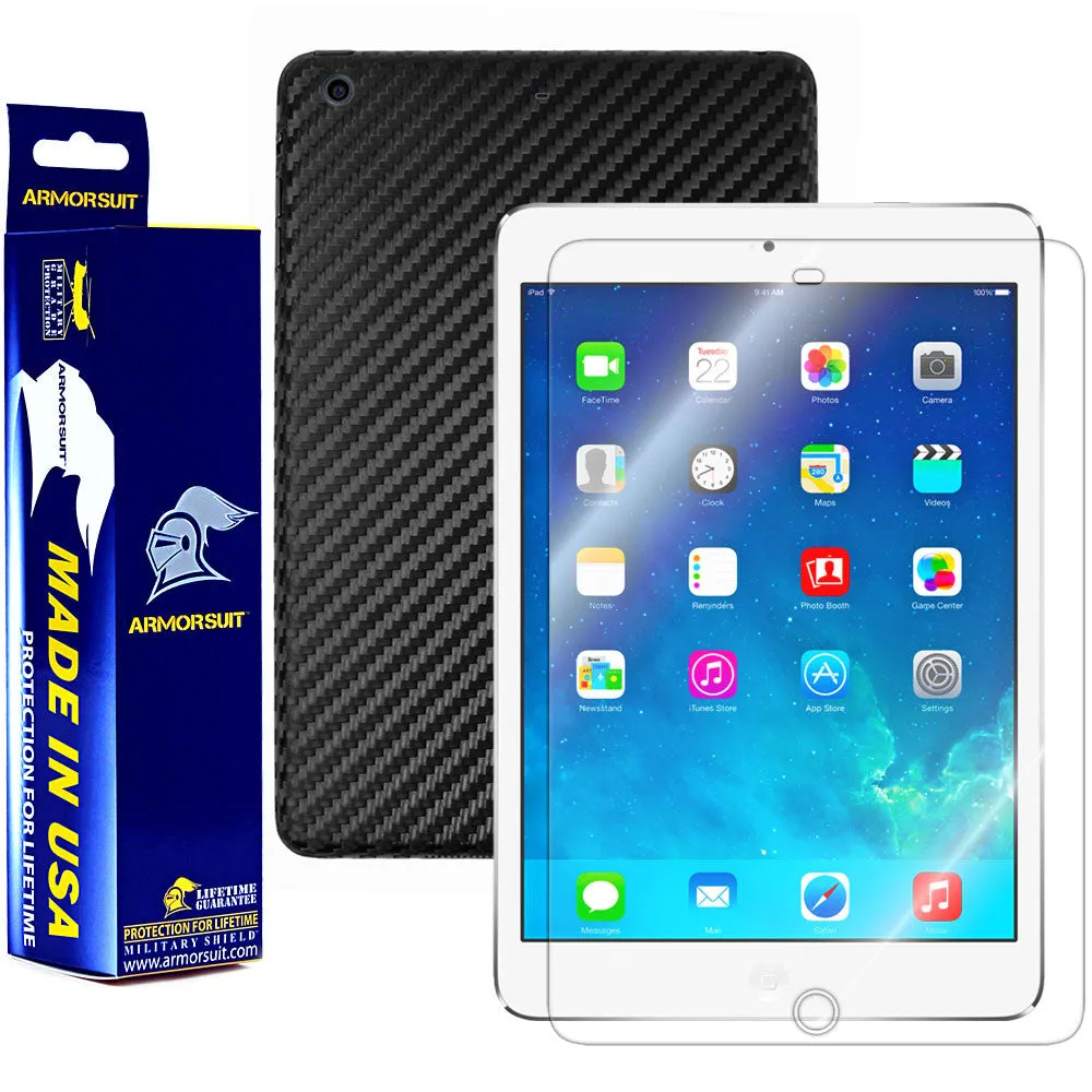 Apple iPad Mini 2 w/ Retina Display Screen Protector   Carbon Fiber Film Protector