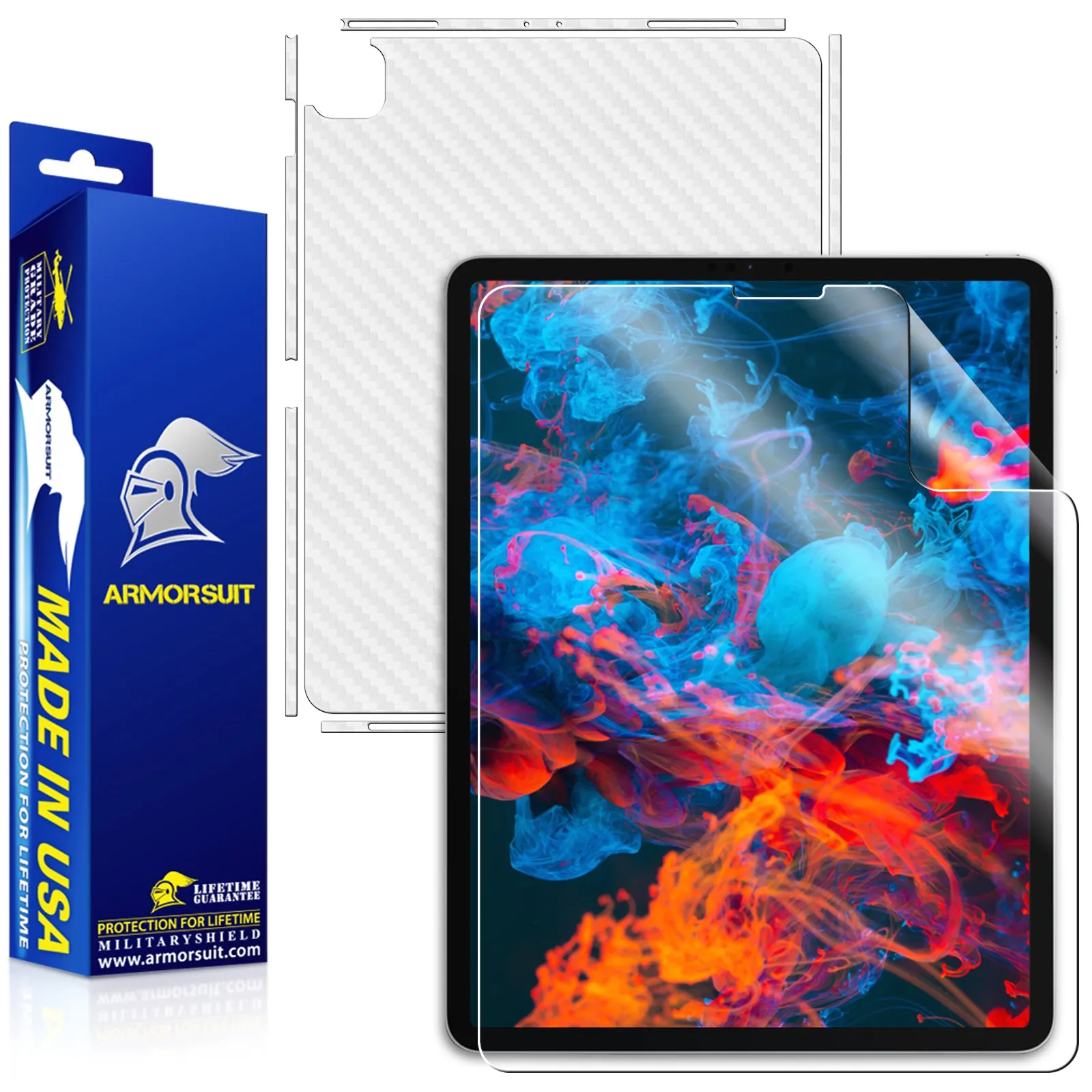 Apple iPad Pro 12.9 (2021 / 2022) Full-body Screen Protector (Carbon Fiber Skin)