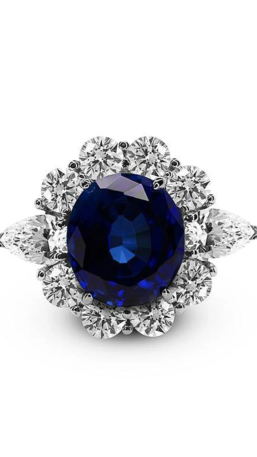 Art Deco Blue Sapphire Ring