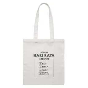 Babys Agenda Hari Raya White Canvas Bag