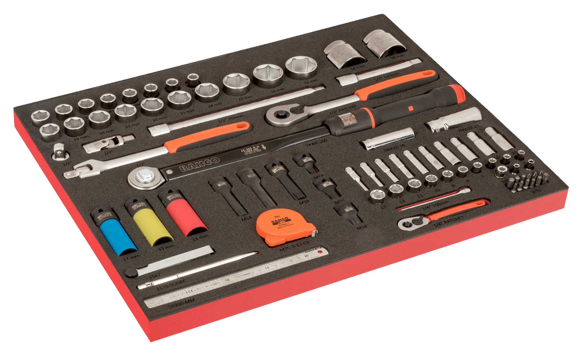 Bahco AUTO 357pce Tool Kit in E77 9 Drawer Roller Cabinet