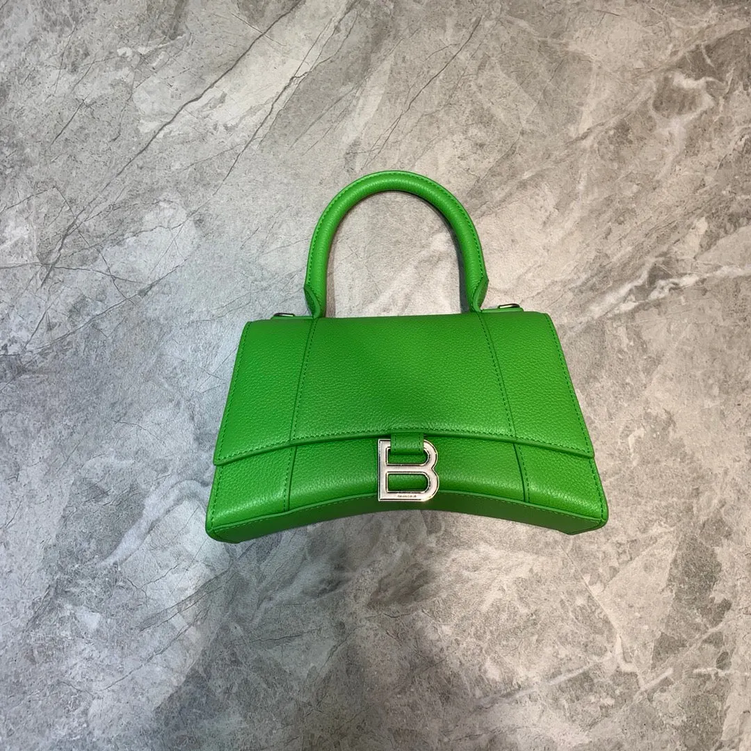 Balen Hourglass Small Handbag In Green, For Women,  Bags 9in/23cm