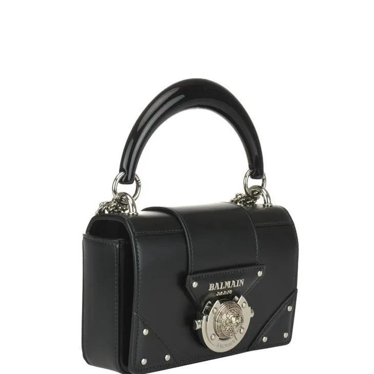 Balmain Logo Studded Crossbody Bag