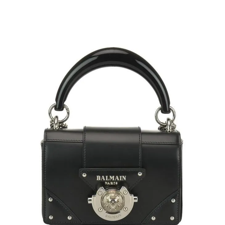 Balmain Logo Studded Crossbody Bag