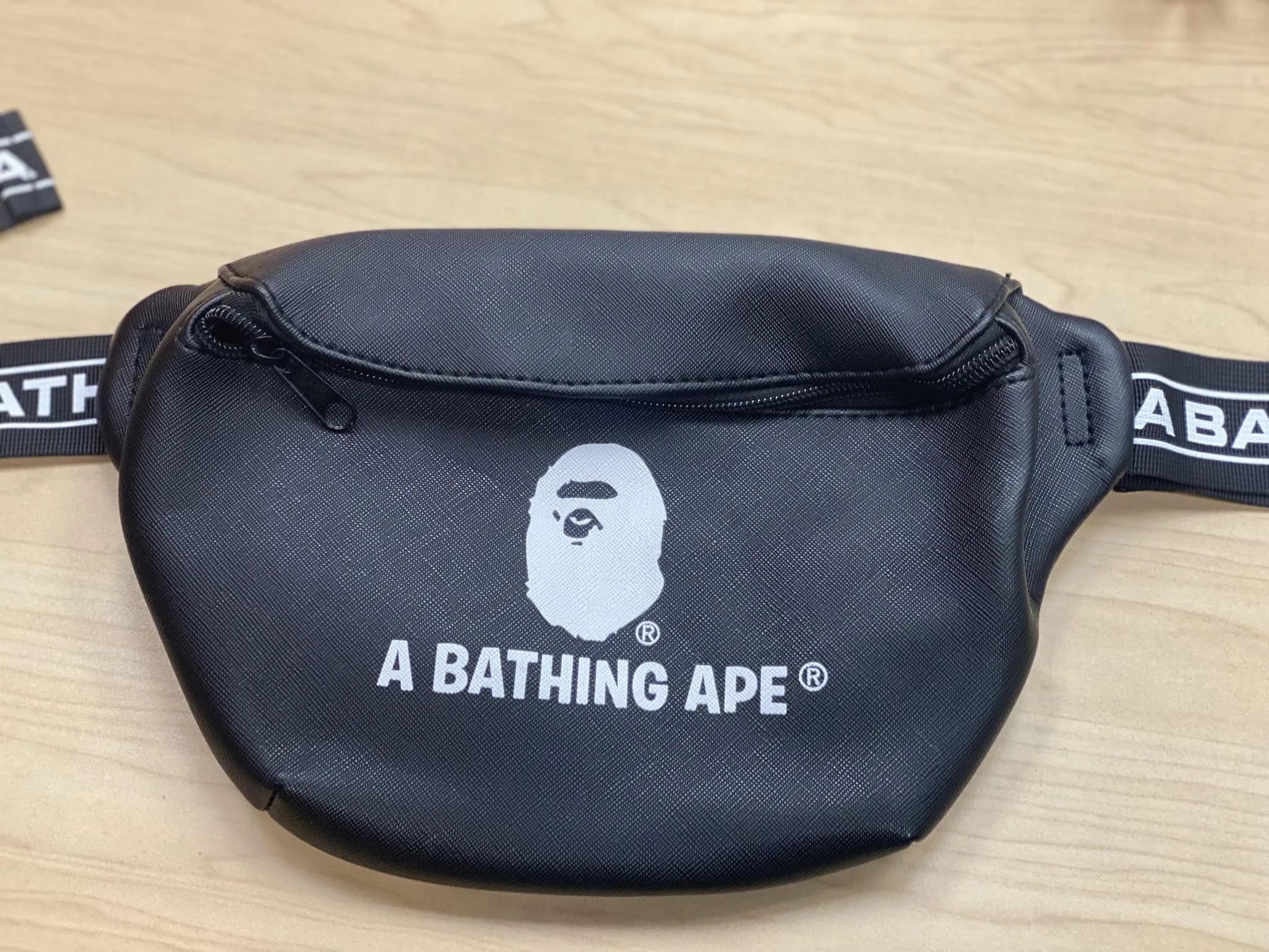 Bape waist bag black