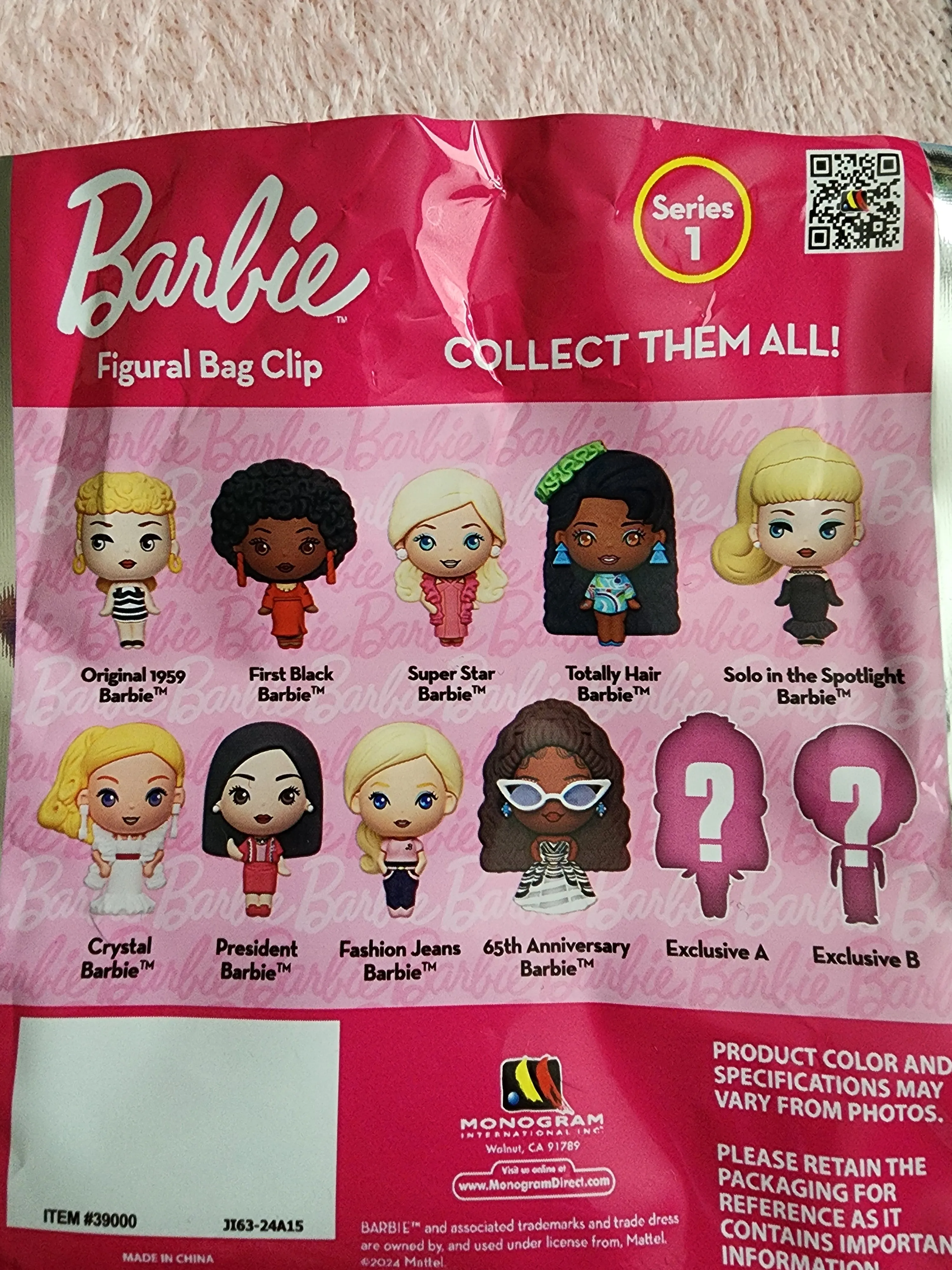 Barbie Mystery Bag Clips