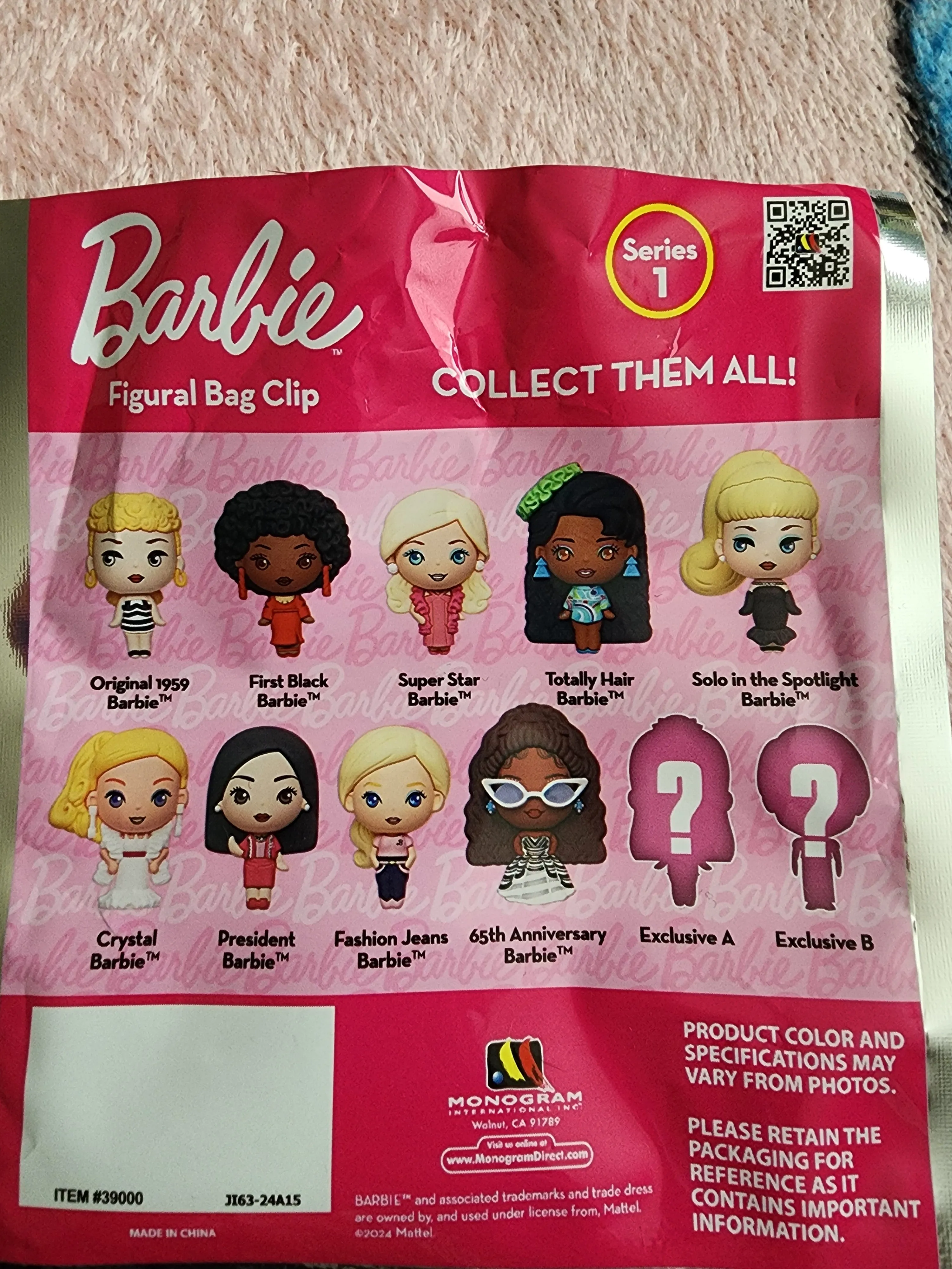 Barbie Mystery Bag Clips