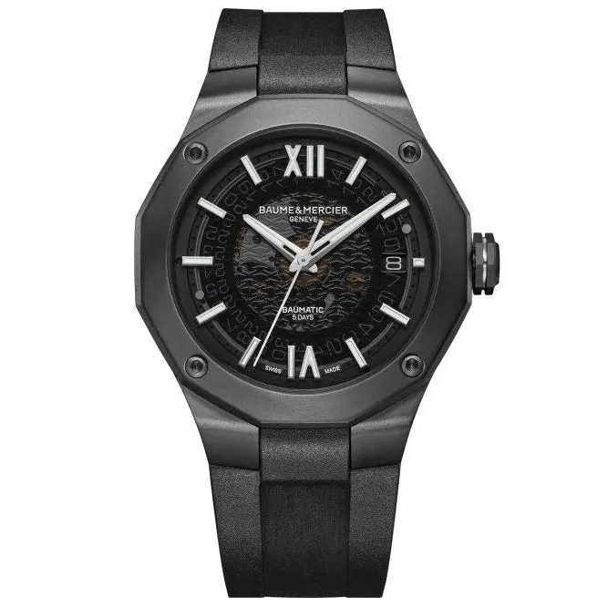 Baume & Mercier Men's Black Riviera Watch 10617