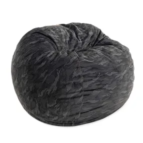 Bean Bag - Queen - Black Camo