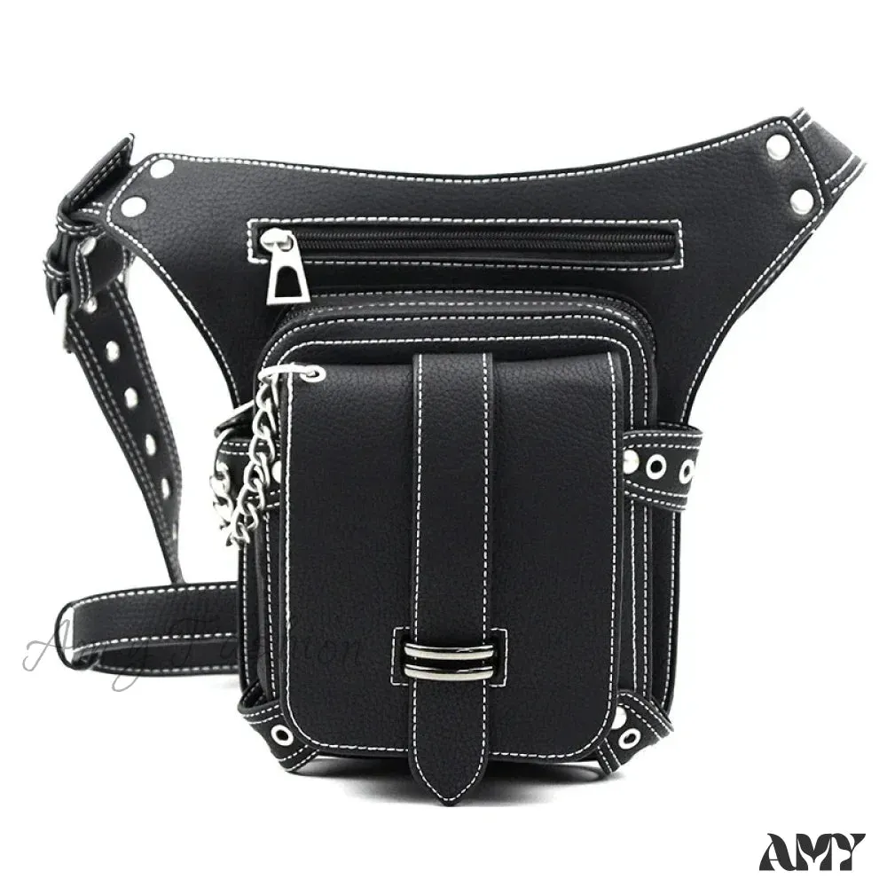 Belt Steampunk Bag Leg Motorcycle Rivet Waist Hip Fanny Multi Rock Chain Packs Waist