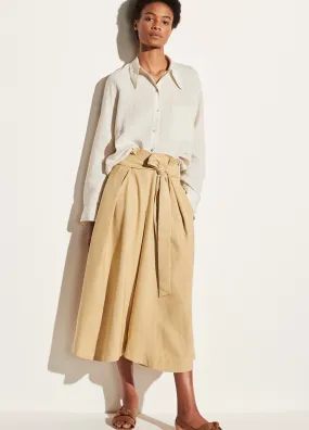 Belted Palazzo Culotte in Maiz