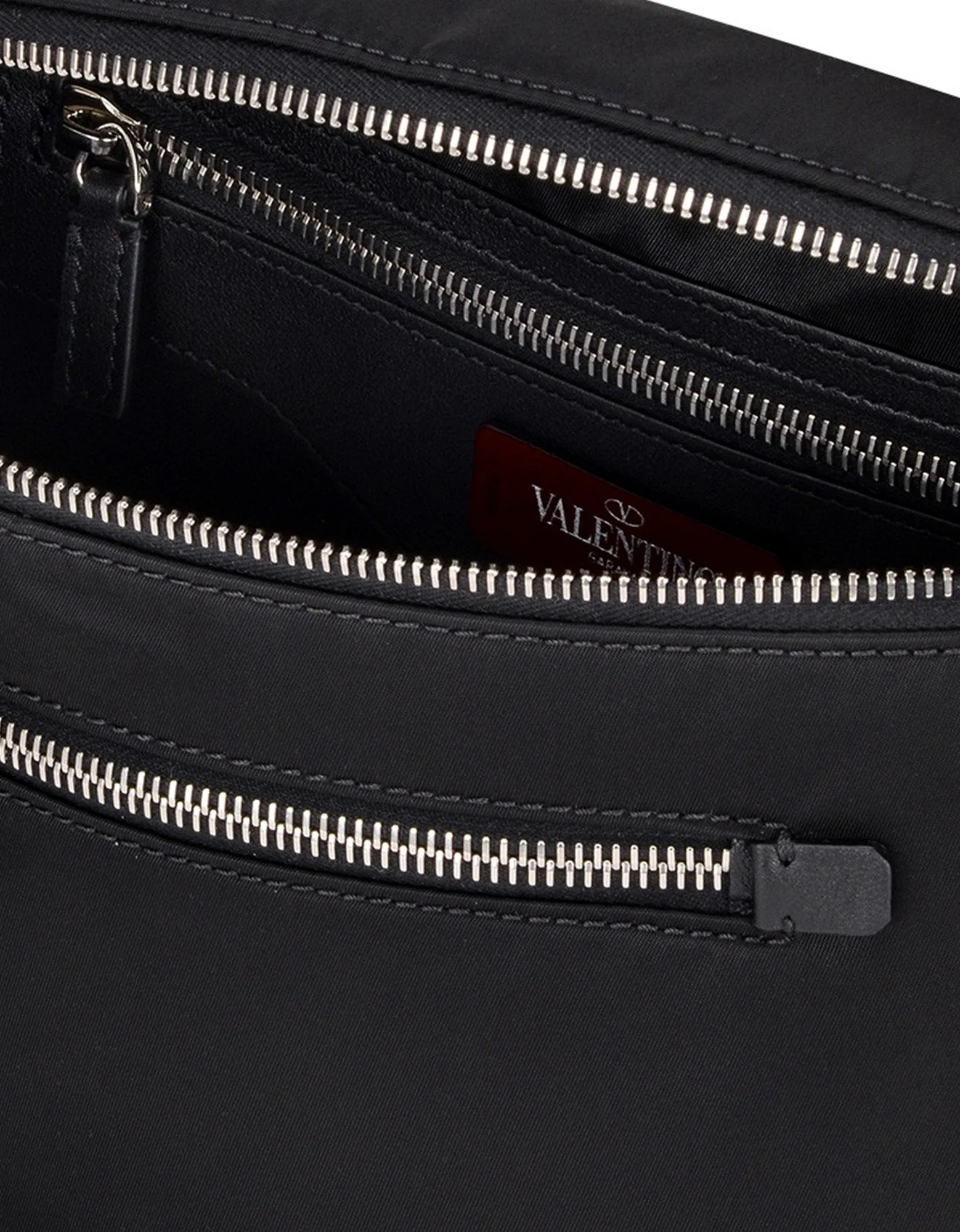 Black Nylon VLTN Waist Bag -