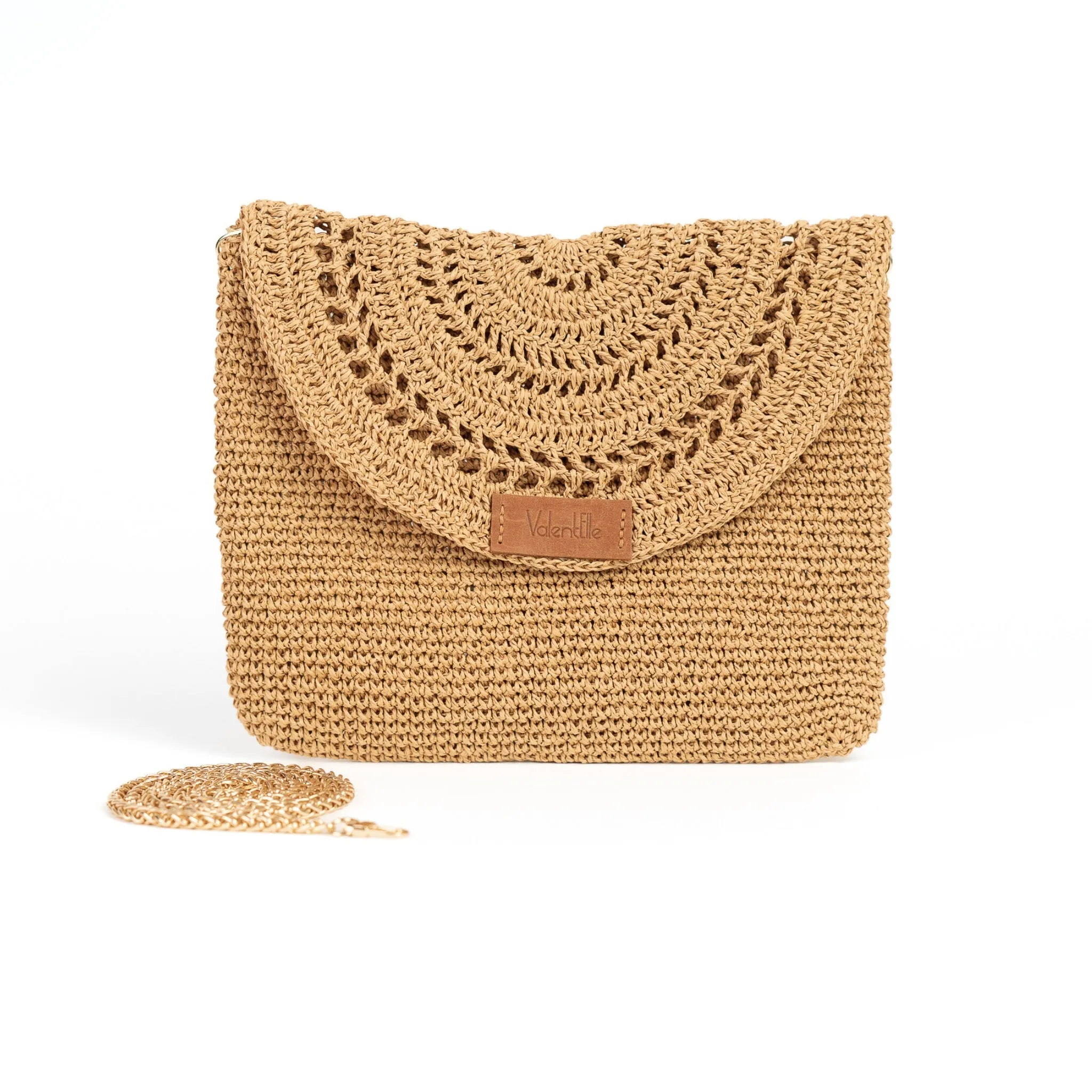 Black Raffia Clutch Bag