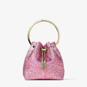 Bon Bon Pink Sequin Fabric Bag