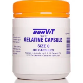 Bonvit Gelatin Capsules 0 size 300c