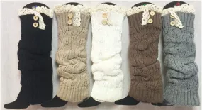 boot topper knitted long crochet top Case of 12