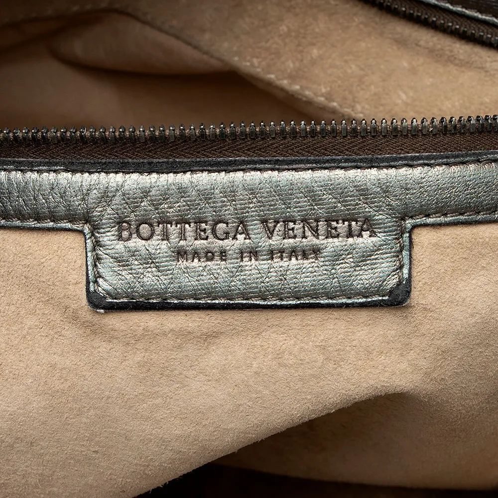 Bottega Veneta Metallic Intrecciato Nappa Veneta Large Hobo (SHF-20546)