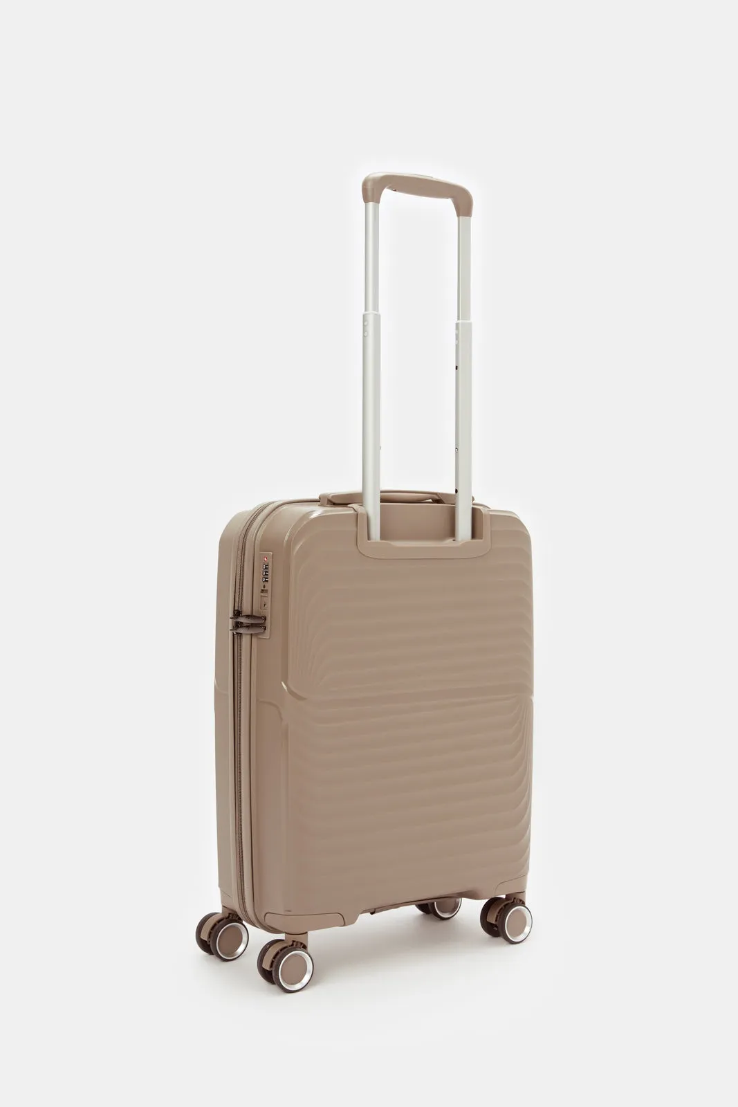 Brown Hard Pp Trolley Luggage (20Inch)