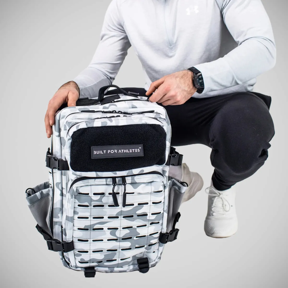 Camo Built For Athletes Large Gym Backpack White