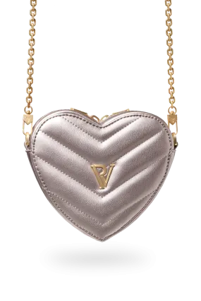 Candice Heart Bag Metallic