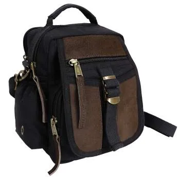 Canvas & Leather Vintage Travel Shoulder Bag