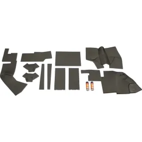 Case 870 Series Tractor Replacement Lower Cab Foam Kit - Basketweave Black