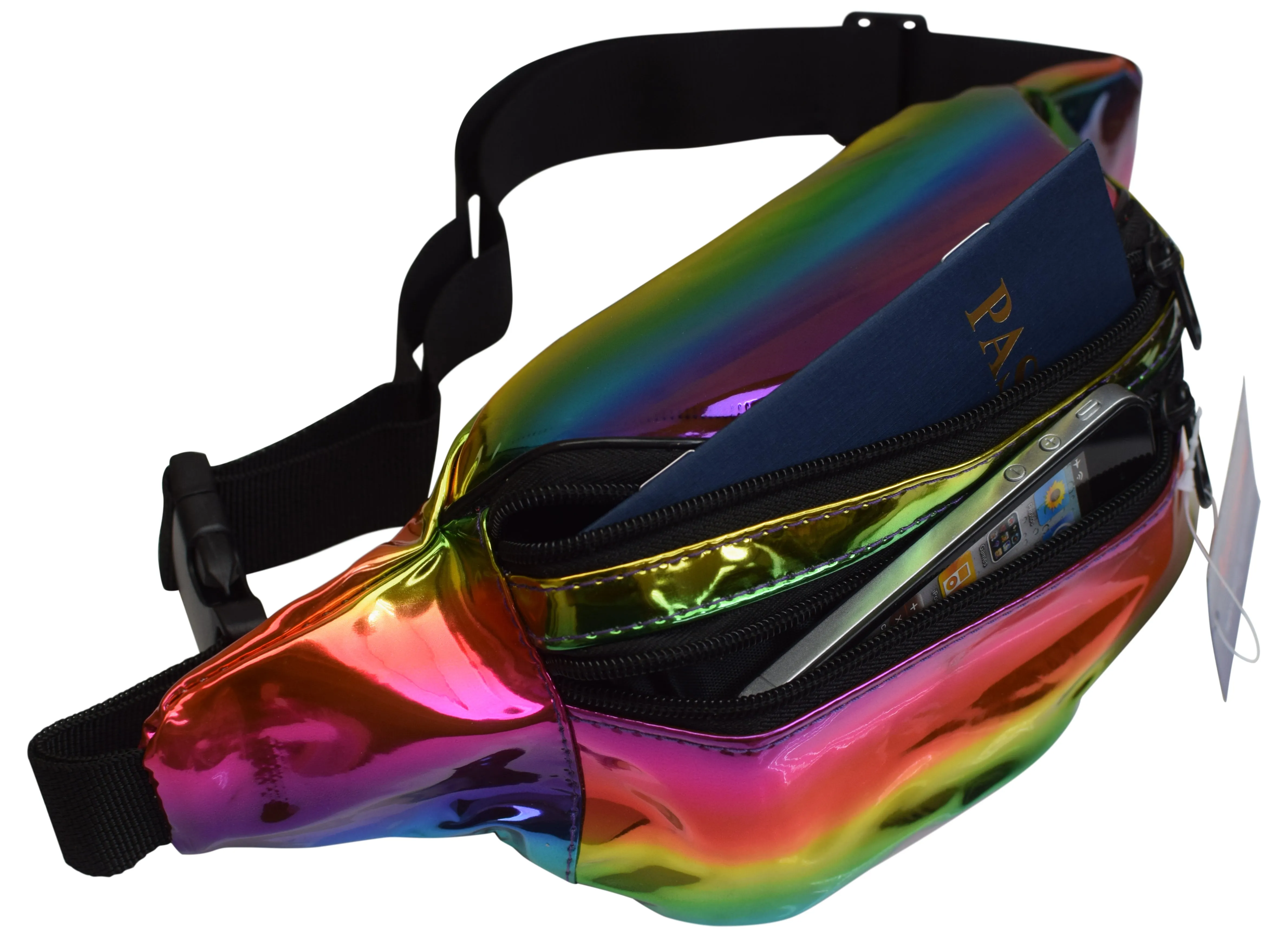 CC-BAG-HS/ Marshal Holographic Rave Fanny Pack - Packs for festival women, men | Cute Fashion Waist Bag Belt Bags