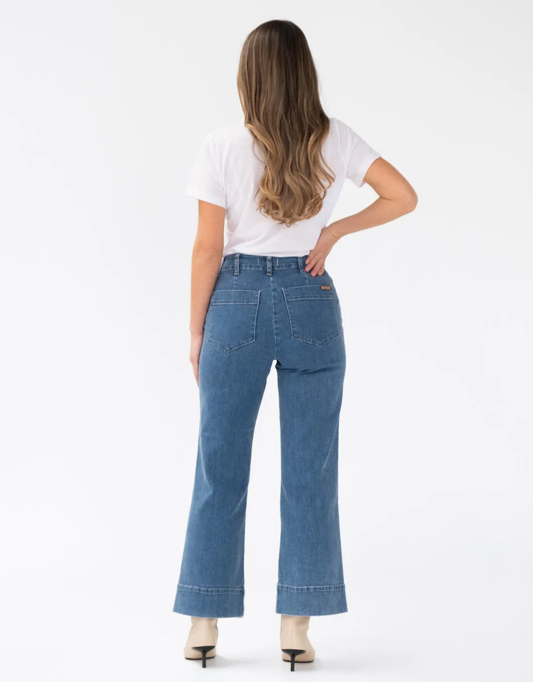 Celeste Wide Leg Jeans - Maison Wash