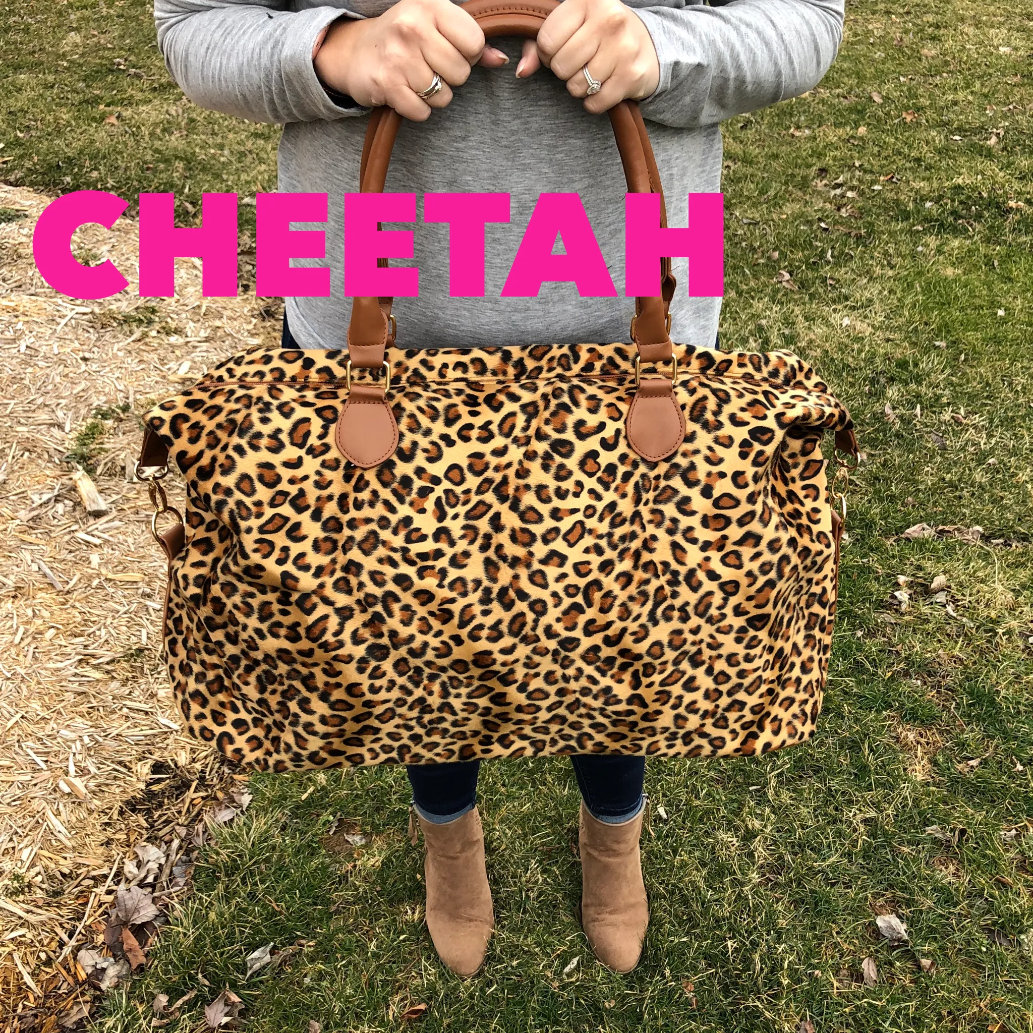 Cheetah Weekender bag