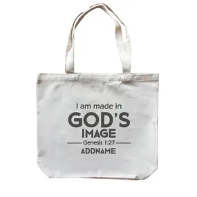 Christian Baby I Am Made in God's Image Genesis 127 Addname Accessories Canvas Bag