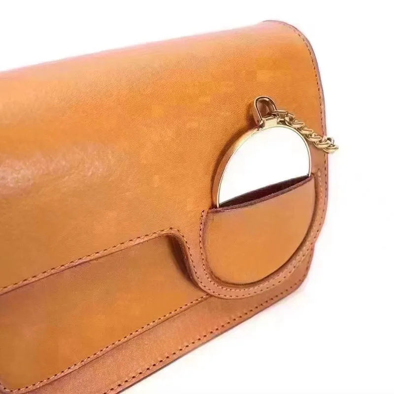 City Heart Vegetable Tanned Leather Underarm Bag Fashion Women's Crossbody Bag