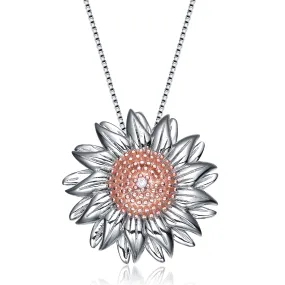 Colette Rose Sunflower Shape Pendant