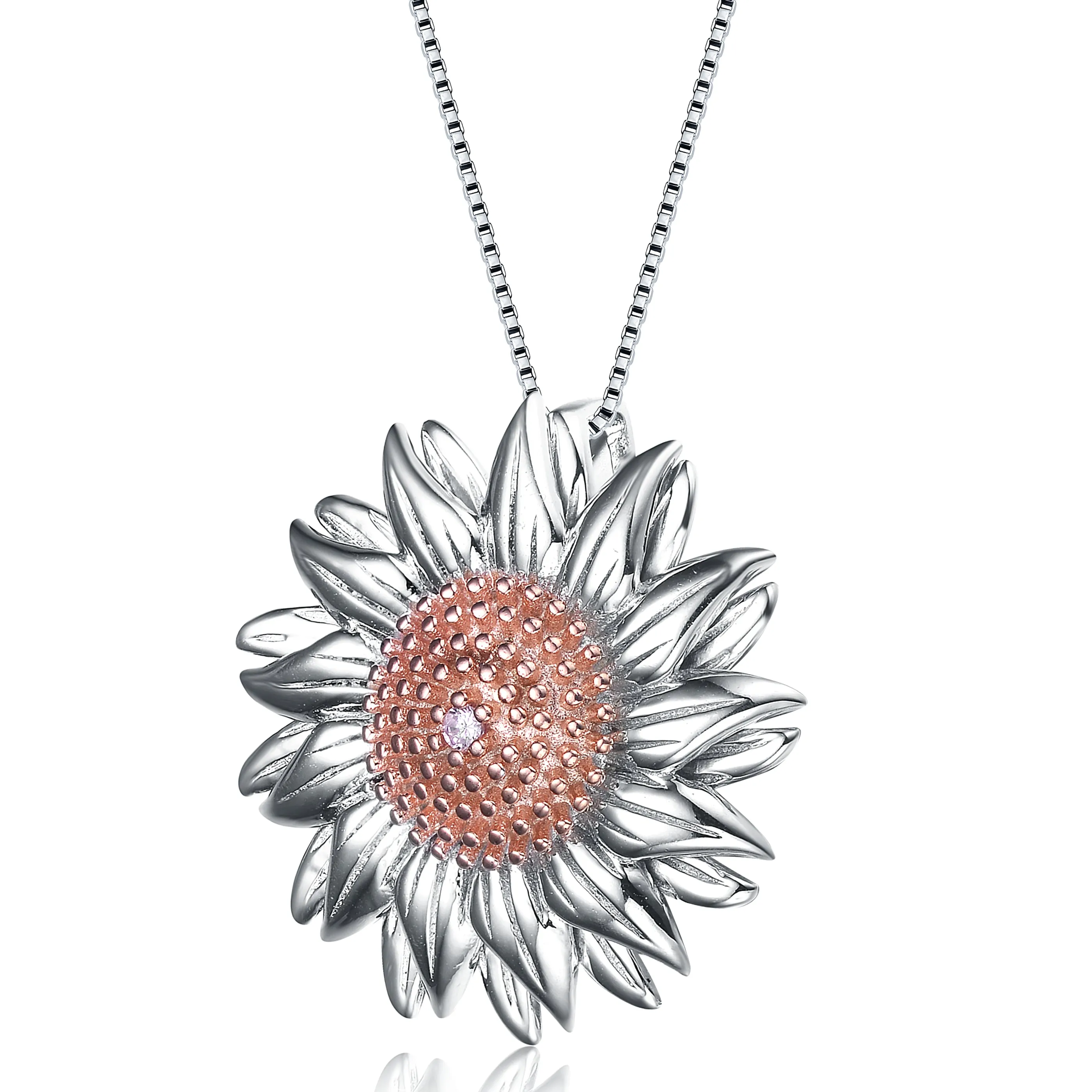 Colette Rose Sunflower Shape Pendant